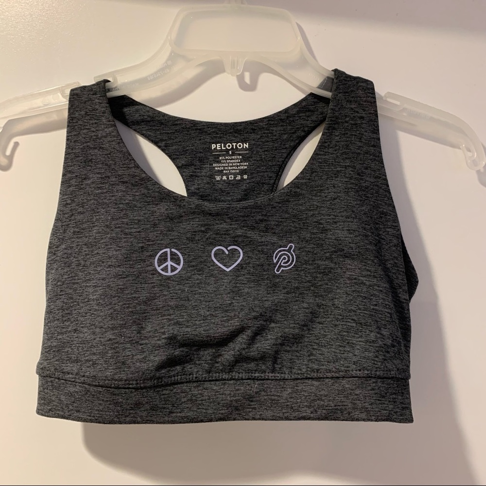 Peloton Heathered Open Back Sports Bra (size S)